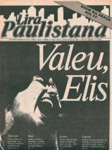 Capa do semanário editado pelo Lira. A edição, de janeiro de 1982, trazia uma homenagem à cantora Elis Regina, que acabara de morrer