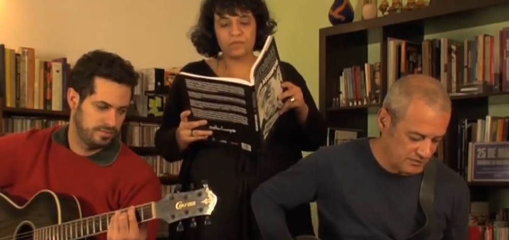 Tulipa, Gustavo e Luiz Chagas em “Batuque”